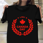 1 July Canada Day Shirt Maple Leaf Patriotic T-Shirt Gifts For Canadian