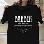 Barber Definition Shirt Vintage T-Shirt Gift Ideas For Hairdressers