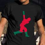 Bangladesh Cricket Shirt Batsman Batting Patriotic T-Shirt For Fans