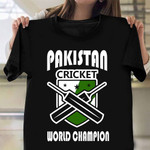 Pakistan Cricket World Champion Shirt Support Pakistan Cricket Team Apparel