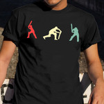 Bat Cricket Player Shirt Vintage Retro Cricket T-Shirt Gifts For Dad In Law