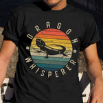 Bearded Dragon Whisperer Shirt Retro Sunset Lizard T-Shirt Gift For Men