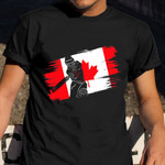 Cricket Player Canada Flag Shirt For Canadian Cricketers T-Shirt Gifts For Coach