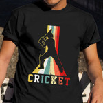 Cricket Cricketer Player Coach Retro Gift T-Shirt