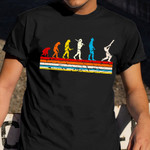 Cricket Evolution Shirt Cricket Lovers Humorous T-Shirt Gift For Male Friend