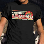 Cricket Legend Shirt Men Funny T-Shirts Gifts For Youth Baseball Players