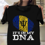 It's In My DNA Barbados T-Shirt Honor Barbadian Flag Shirt Mens Womens