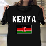 Kenya Flag T-Shirt Kenya Shirt Apparel For Men Women Clothing