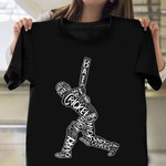 Cricket Game Player Shirt Vintage Graphic Tees Men Best Gift For Cricketer