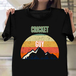 Cricket Guy Shirt Sport Players Retro Apparel Cricket Secret Santa Gifts