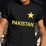 Cricket Of Pakistan Shirt Yellow Star With Urdu Retro T-Shirt Gifts For Him Pakistan