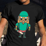 Cricket Batsman Shirt Cute Graphic T-Shirt Gift Ideas For Cricket Players