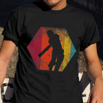 Cricket Game Player Shirt Design Vintage T-Shirt Birthday Ideas For Uncle