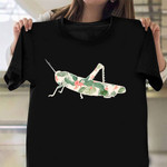 Grasshopper Cricket Insect Floral Shirt Women's Apparel Unique Birthday Gifts For Her