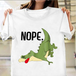 Nope The Lazy Dinosaur Sleeping T-Shirt Funny Dinosaur Shirt Gifts For Him