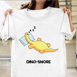 Dinosaur Sleeping Dino-Snore T-Shirt Cute Dinosaur Shirt For Adults Gift Ideas
