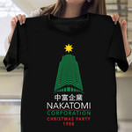 Nakatomi Corporation Christmas Party Shirt Tower Graphic Retro Tee Xmas Gifts For Him