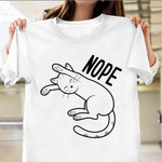 Kitty Nope T-Shirt Cat Not Today Shirt Cute Cat Themed Shirt Clothing