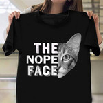The Nope Face Shirt Cat Lovers Vintage Tee Shirt Gift Ideas For Cousin
