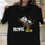 Panda Nope T-Shirt Cute Panda Graphic Tee Shirt Apparel Best Christmas Gifts