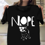 French Bulldog Wear Sunglasses Nope Shirt Funny Animal T-Shirts Dog Lovers Gift