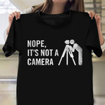 Nope It's Not A Camera Shirt Land Surveyor Vintage Graphic T-Shirt Fun Gift For Men