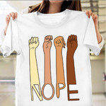 Nope ASL T-Shirt Funny Graphic Tee Sign Language Shirt Apparel Xmas Presents