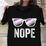 Nope Asexual Pride Shirt Ace Pride Clothes Asexual Merch Pride Month Clothing
