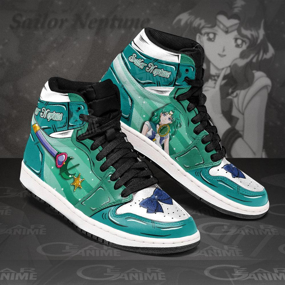 Sailor Neptune Sailor Anime Air Jordan High top shoes2