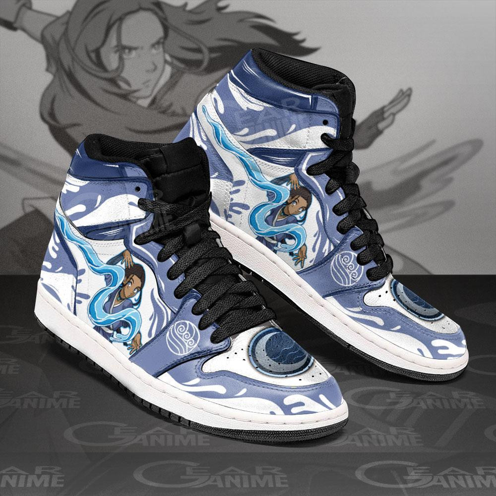 Katara Avatar The Last Airbender Anime Air Jordan High top shoes2