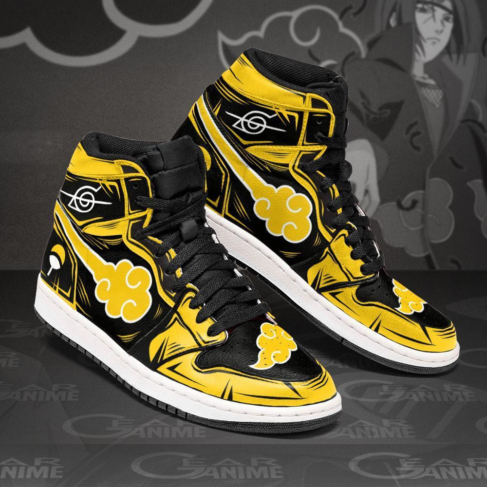 AKT Yellow Anime Air Jordan High top shoes2