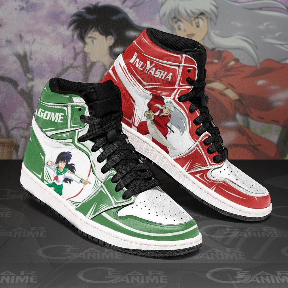 Inuyasha and Kagome Inuyasha Anime Air Jordan High top shoes2