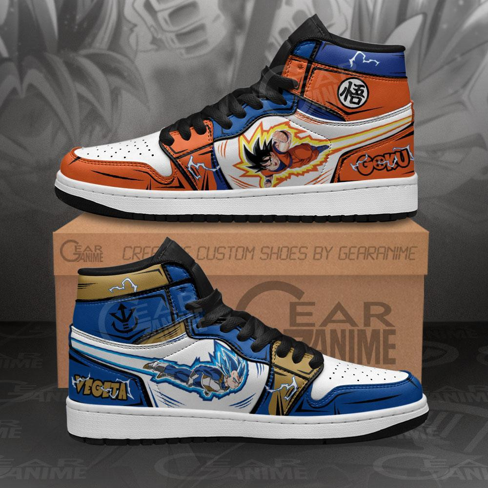 Goku and Vegeta Dragon Ball Anime Air Jordan High top shoes1
