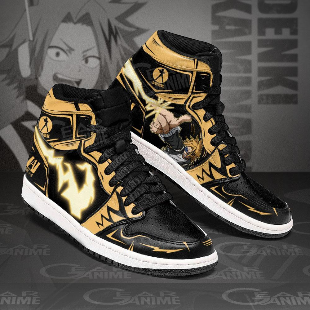 BNHA Denki Anime My Hero Academia Air Jordan High top shoes2