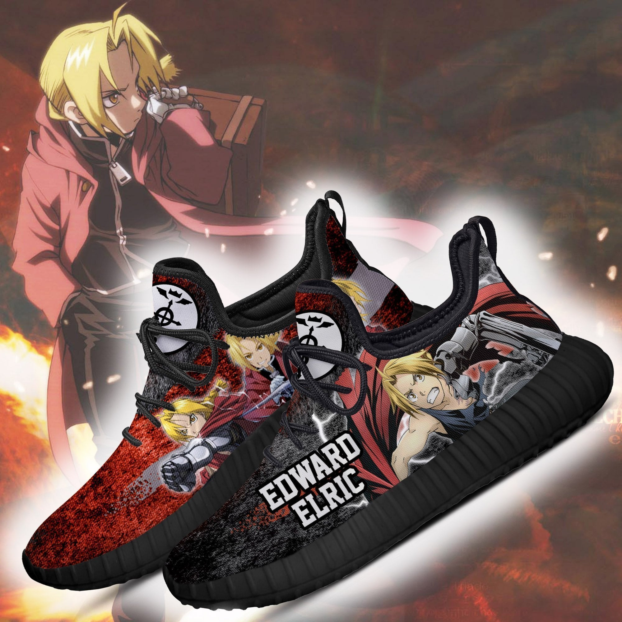 BEST Fullmetal Alchemist Edward Elric Character Reze Shoes Sneaker2