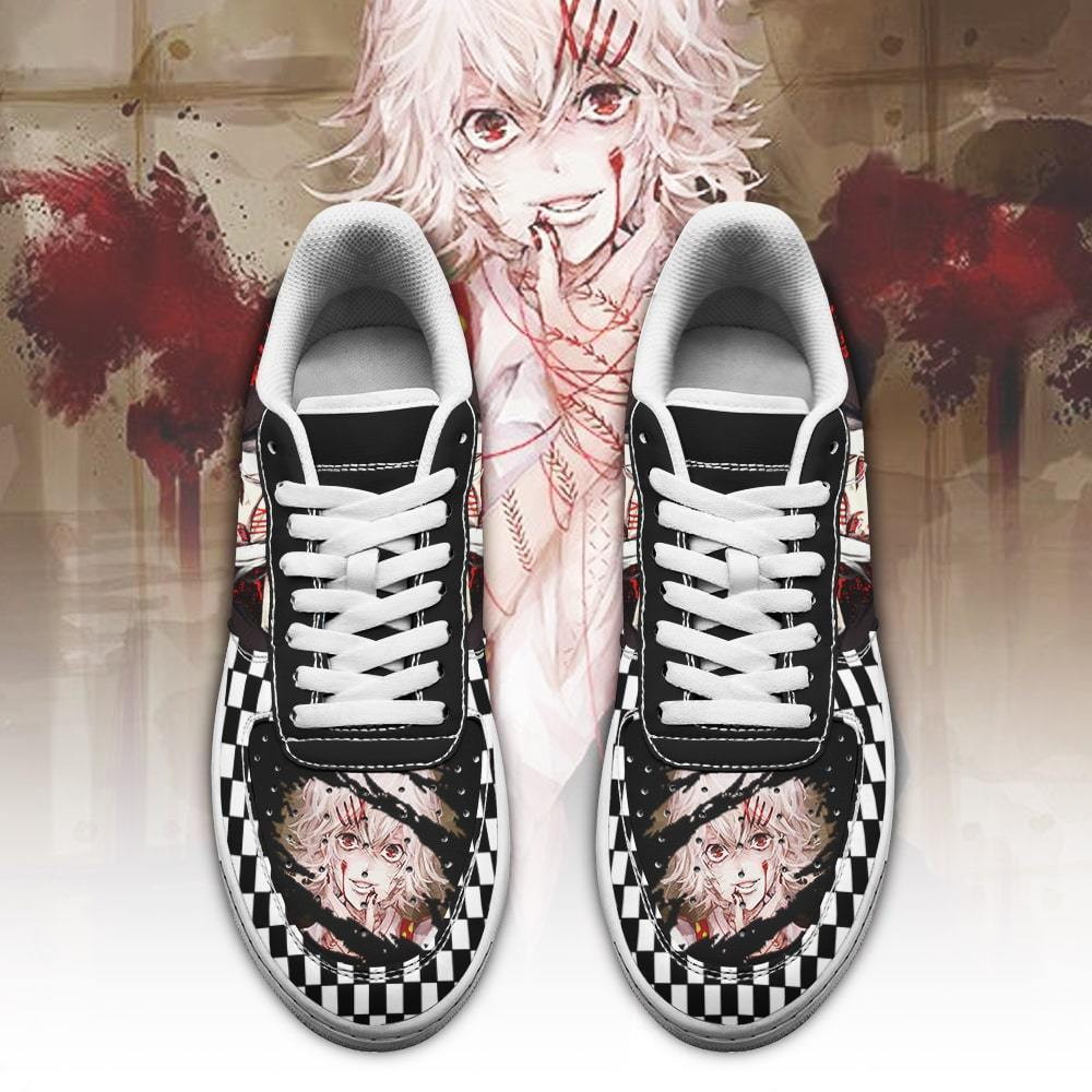 Tokyo Ghoul Juuzou Checkerboard Anime Nike Air Force Shoes2