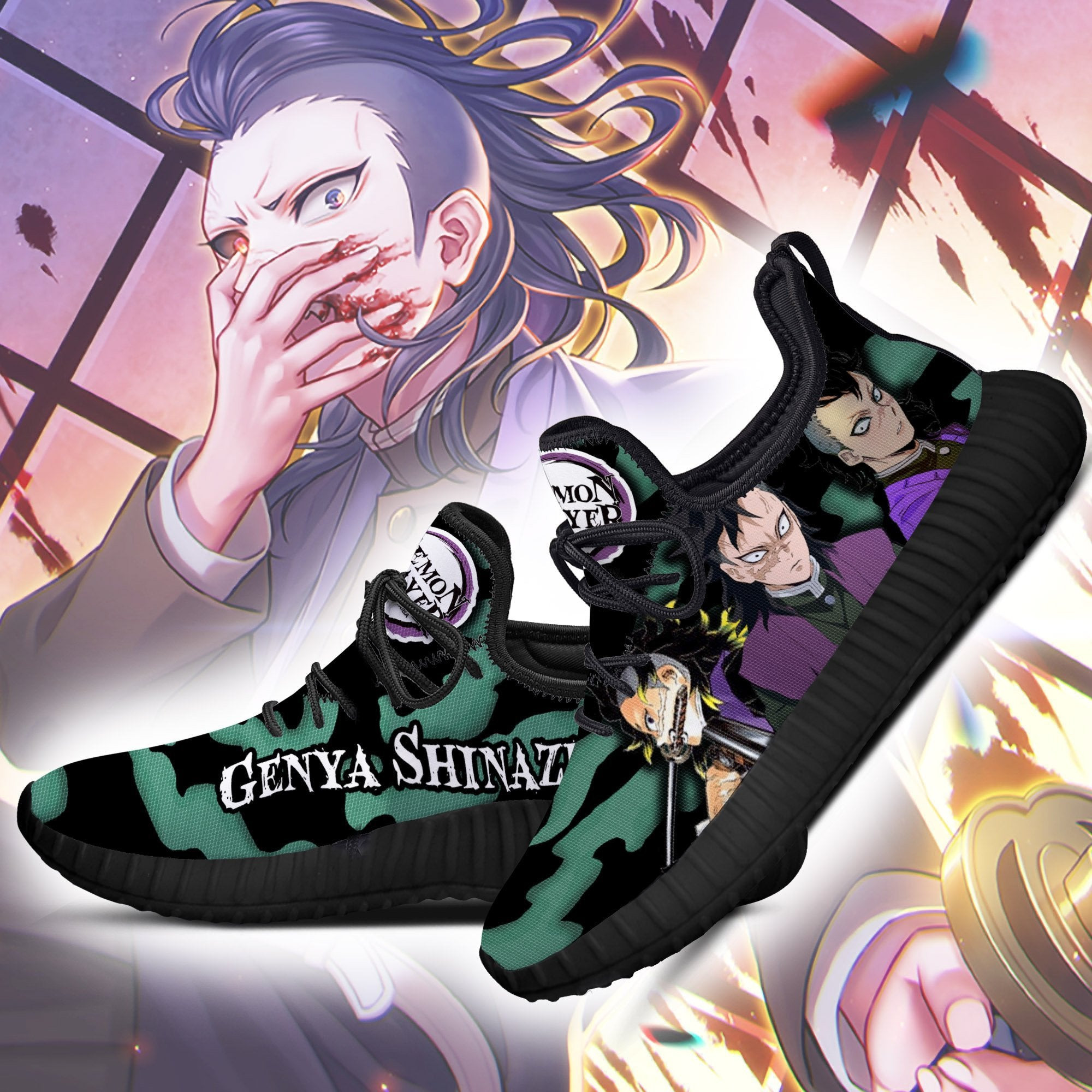BEST Demon Slayer Genya Shinazugawa Reze Shoes Sneaker2