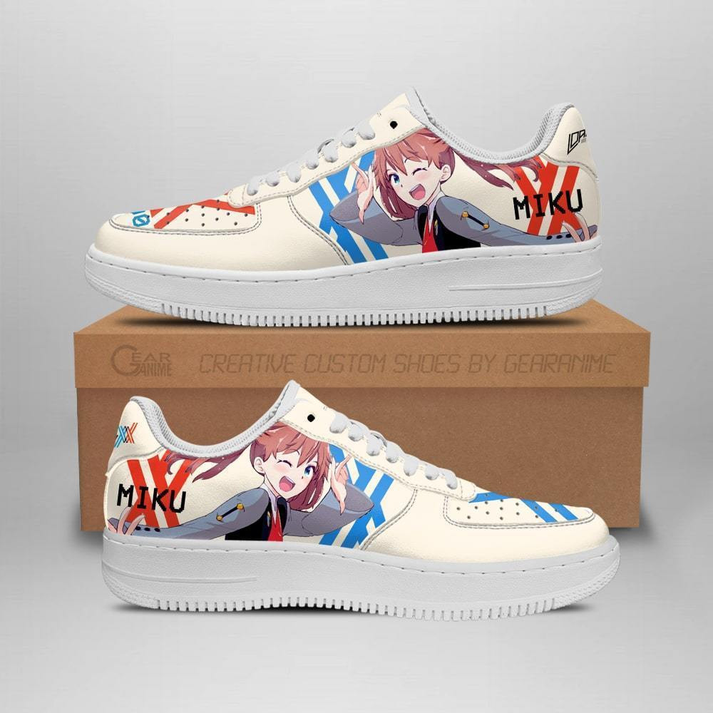 Darling In The Franxx Code 390 Miku Anime Nike Air Force Shoes1