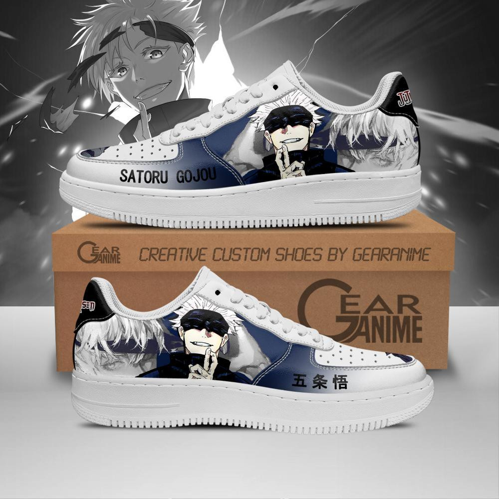 Satoru Gojou Jujutsu Kaisen Air Anime Nike Air Force Shoes1