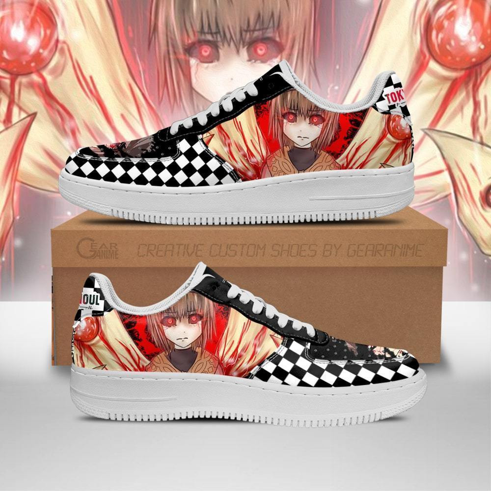 Tokyo Ghoul Hinami Checkerboard Nike Air Force Shoes1