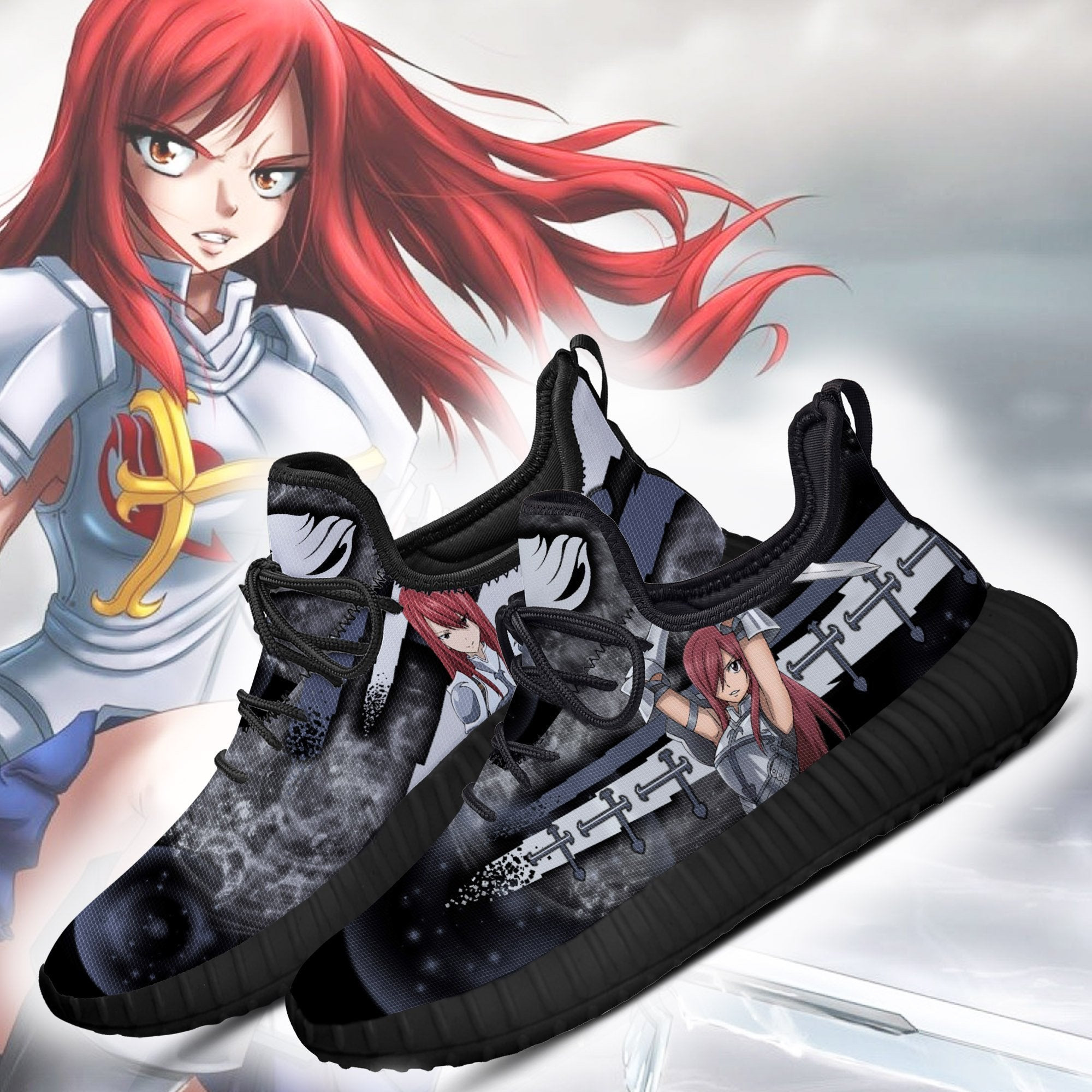 BEST Fairy Tail Erza Scarlet Knight Sporty Fairy Tail Reze Shoes Sneaker2