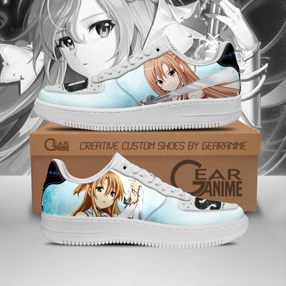 SAO Asuna Yuuki Sword Art Online Anime Nike Air Force shoes1