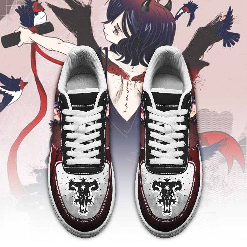 Nero Black Bull Knight Black Clover Anime Nike Air Force shoes2