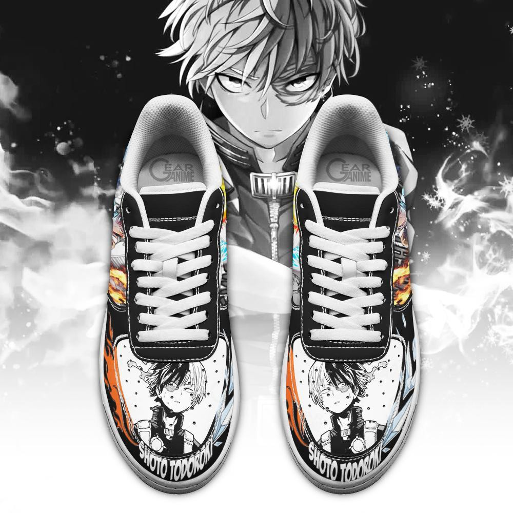 Boku No Hero Academia Shoto Todoroki Nike Air Force shoes2