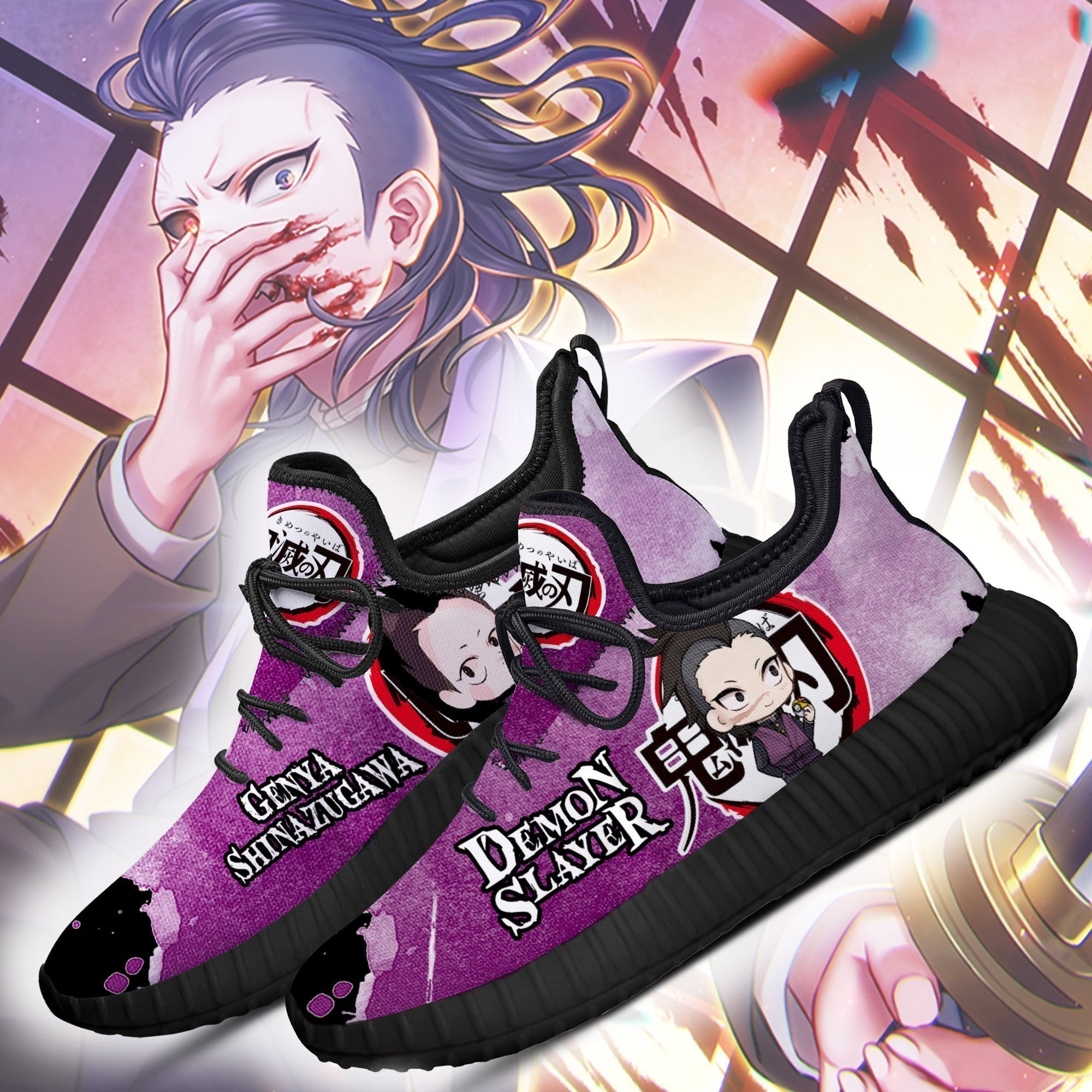 BEST Genya Costume Demon Slayer Reze Shoes Sneaker2