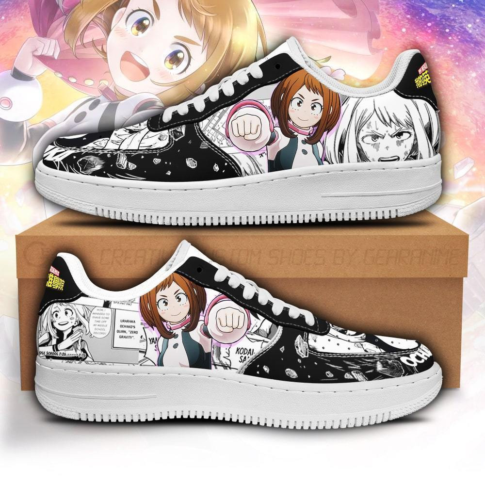 Ochako Uraraka My Hero Academia Anime Nike Air Force shoes1