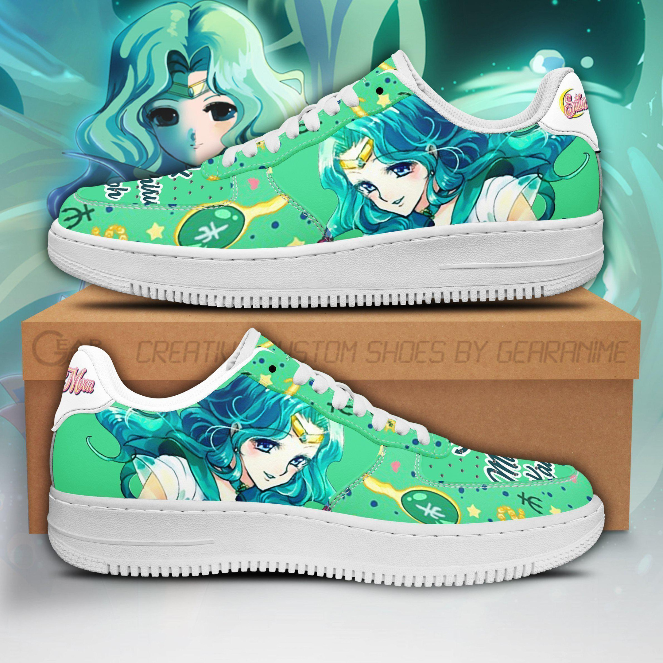 Sailor Neptune Air Anime Sailor Moon Nike Air Force shoes1