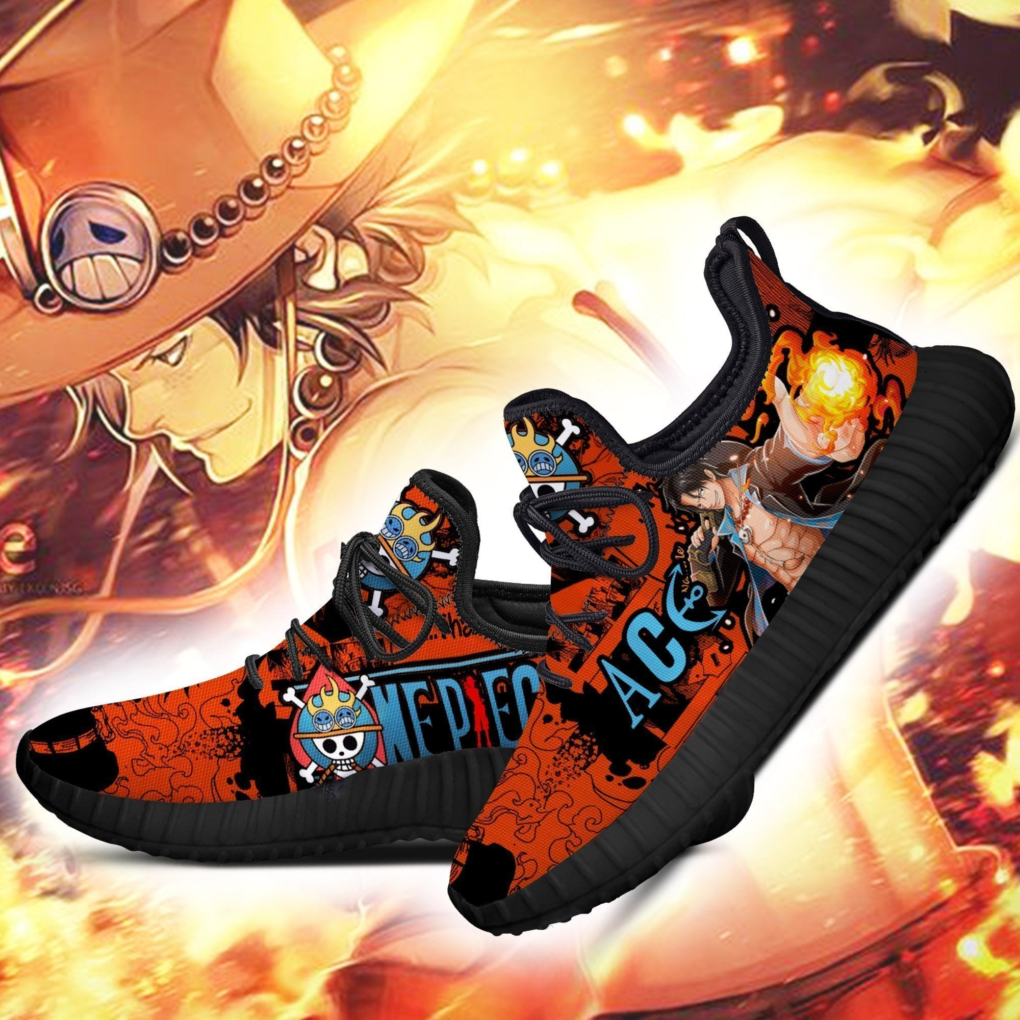BEST Portgas D Ace One Piece Reze Shoes Sneaker2