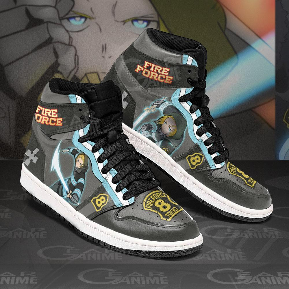 Fire Force Arthur Boyle Anime Air Jordan High top shoes2