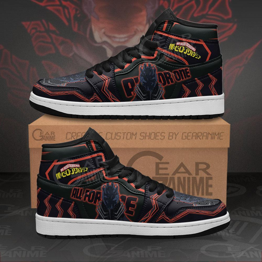 All For One My Hero Academia Anime Air Jordan High top shoes1
